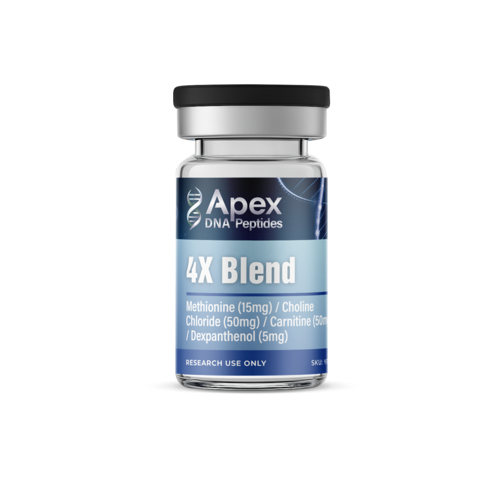 4X Blend Methionine (15mg) / Choline Chloride (50mg) / Carnitine (50mg) / Dexpanthenol (5mg)